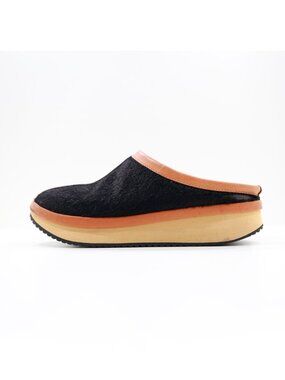 See by Chloe Nostalgic Colorblock Black Calf Hair Platform Clogs - 7. Flaws